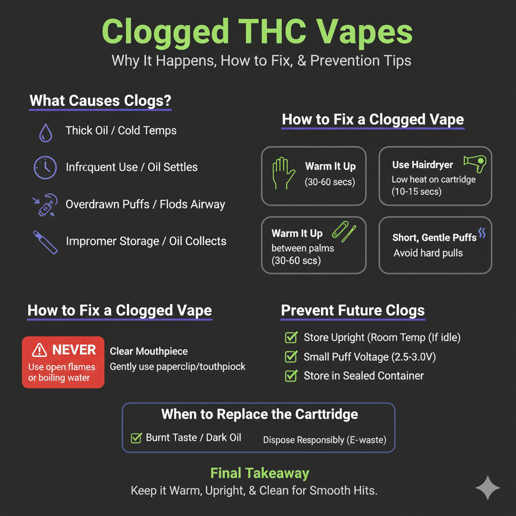Clogged THC Vapes Clogged THC Vapes